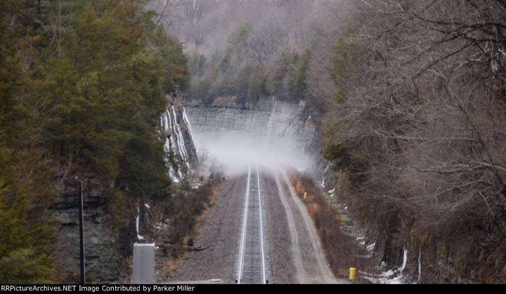 Fog Creeping Around the Curve